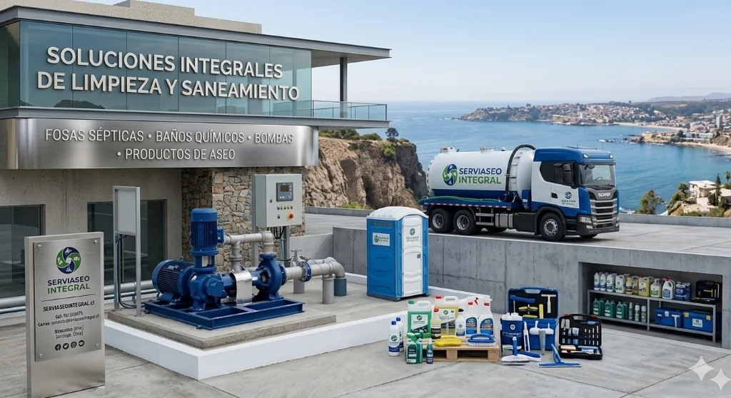 Servicios de bombas, baños químicos, camión limpia fosas y productos de aseo de ServiAseo Integral