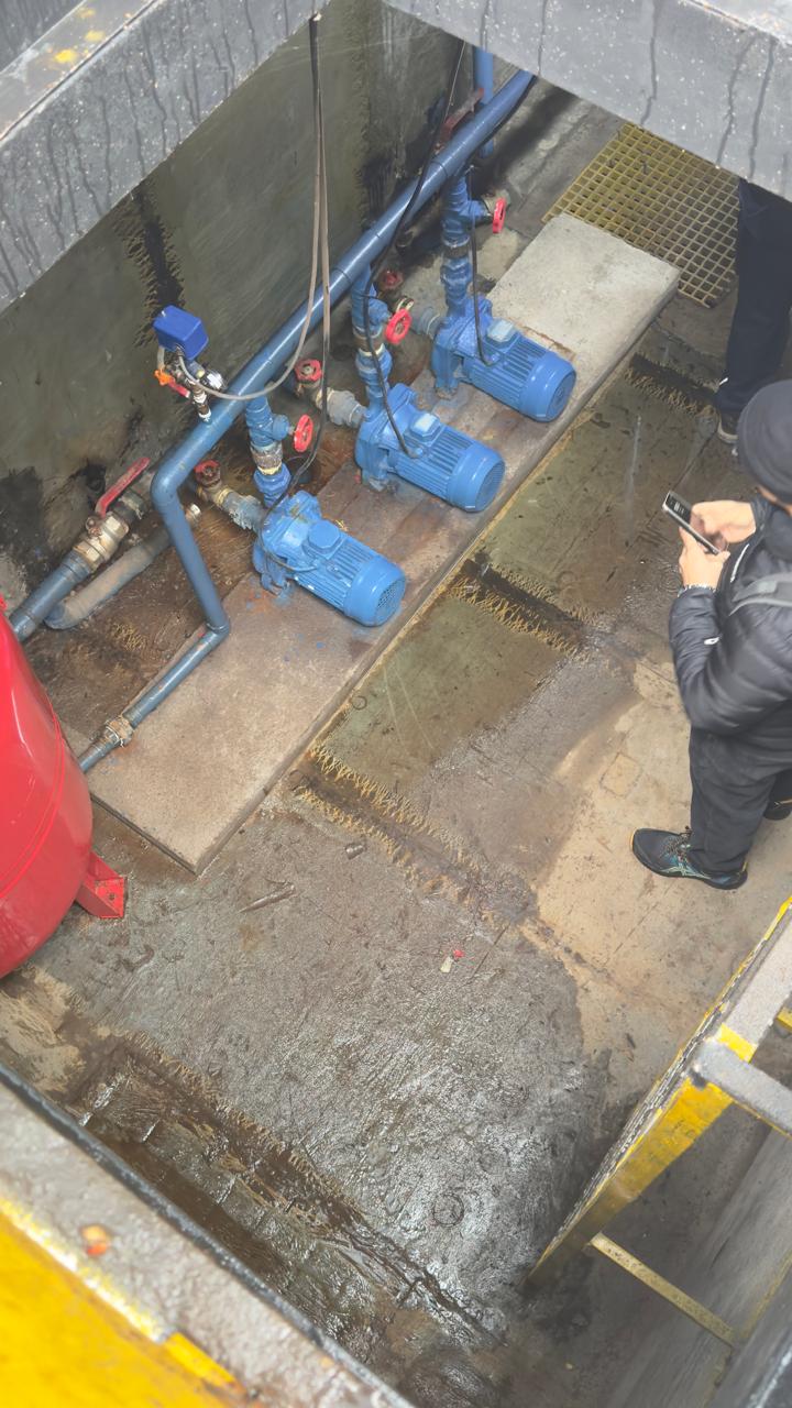 Tablero eléctrico de fuerza y control de sala de bombas
